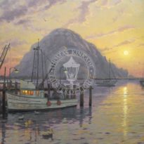 Morro Bay Sunset by Thomas Kinkade