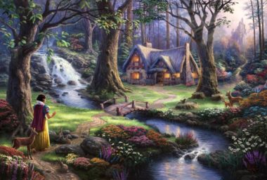 Snow White Discovers the Cottage Serigraph Edition