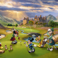 Mickey and Minnie Scottish Golf Outing